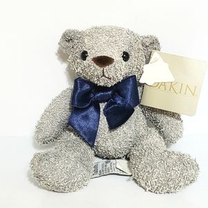 Dakin Terry Critters Talbott  8" Bear Gray Plush NWT